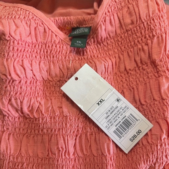 NWT- Target Wild Fable - XXL - Coral sleeveless Midi Dress - Picture 3 of 3